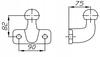 Anhängerkupplung geschmiedete Kugel 3500 kg 35t Homologation PK21 DAILY MASTER JUMPER