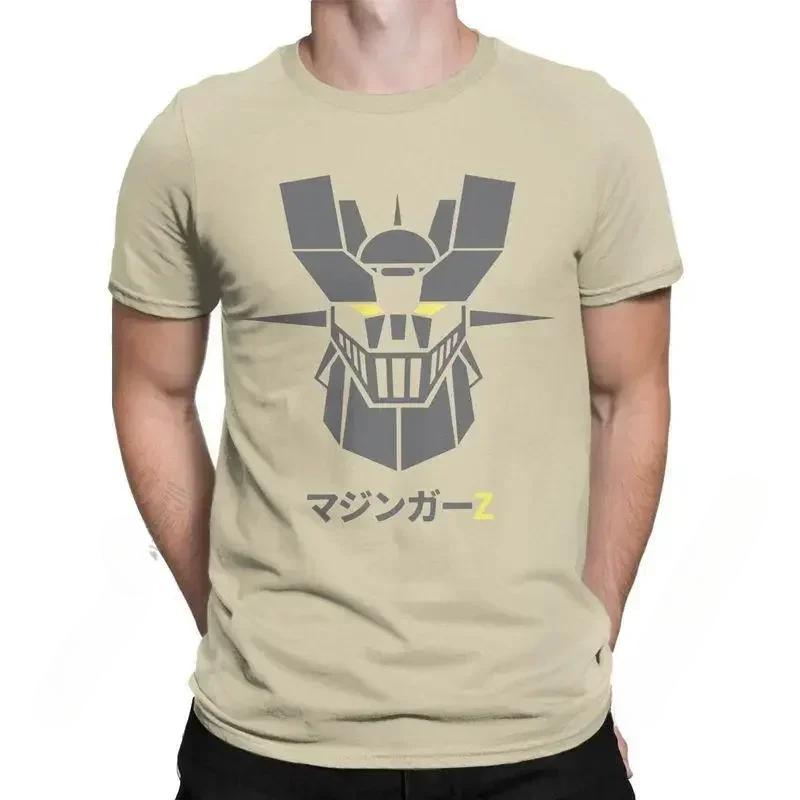 Herren Damen T-Shirts Anime Videospiel Roboter Mazinger Z Print T-Shirt Kurzarm 100% Baumwolle Oversize T-Shirt Retro Harajuku Oberteile
