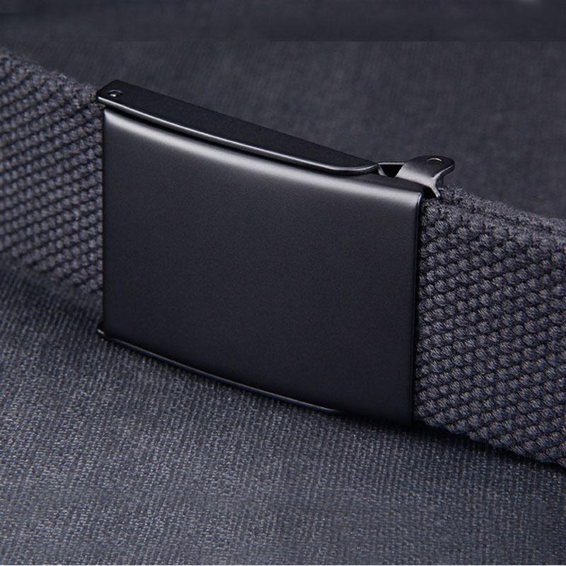 Plus LONG Size 160 150 140 130 120 110 Cm Canvas Belts Men Black Automatic Buckle Unisex Women Large Big Size Jeans Belts
