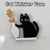 Katzenbart-Halter Niedliches magnetisches Kühlschrankornament Kühlschrankmagnete Katzenbart-Halter für Karten Kalender Wohnungen Küchen