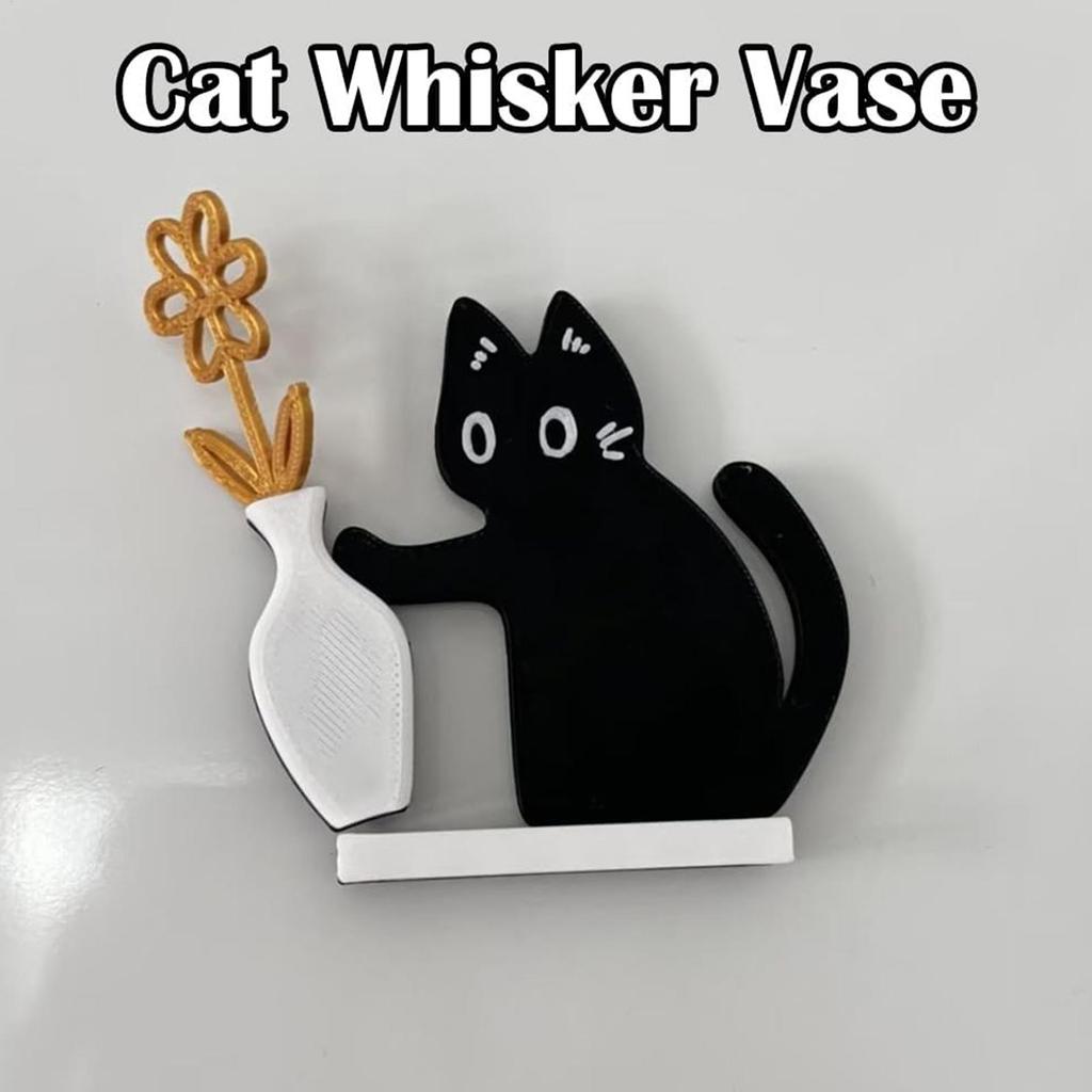 Katzenbart-Halter Niedliches magnetisches Kühlschrankornament Kühlschrankmagnete Katzenbart-Halter für Karten Kalender Wohnungen Küchen