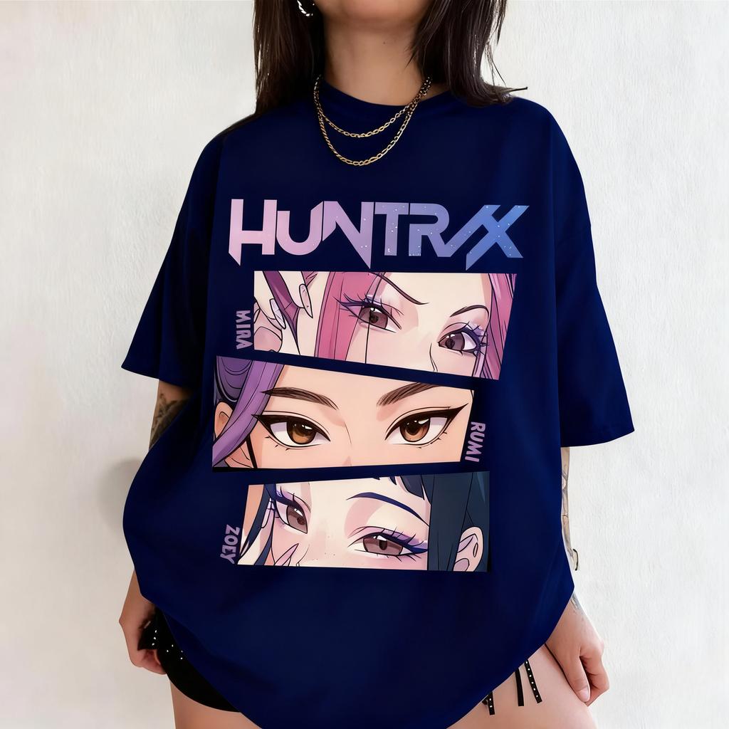 Kpop Demon Hunters T Shirt Comfort Colors Tee Huntrix Girl Shirt Gift for Kpop Fan Mira Rumi Joey Idol Group Huntrix Merch Tops