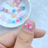50Pcs New Cute  Resin Mini 9*10mm Beautiful Butterfly Series Flat Back Manicure Parts Embellishments For Hair Bows Accessories