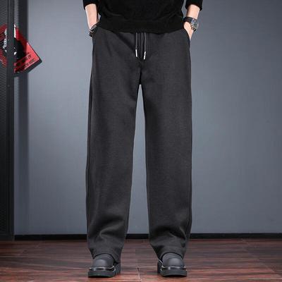 Men's Heavyweight Draping Straight-Leg Casual Pants