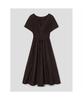 8SECONDS Cotton Short Sleeve Long Dress Brown