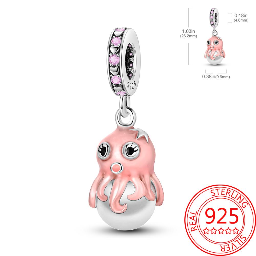 Colorful Copper Colorful Animals Parrot Rabbit Puppy Charm Pendant Fit Dly Bracelet Necklace Boutique Handmade Gift