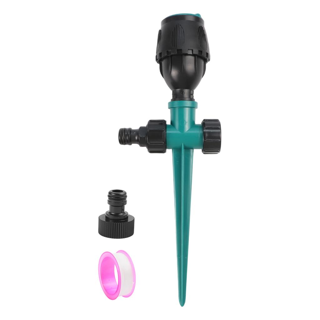 Water Sprinkler for Lawn and Garden with For 360 Degree Rotation and Double Water Inlet Design for Extended Coverage