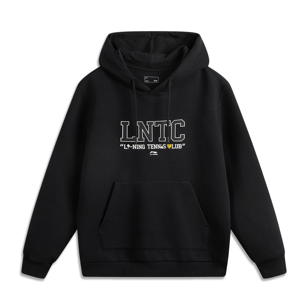 Li-Ning Comfortable Letter Casual Hoodie Men hoodies Black AWDV141-4