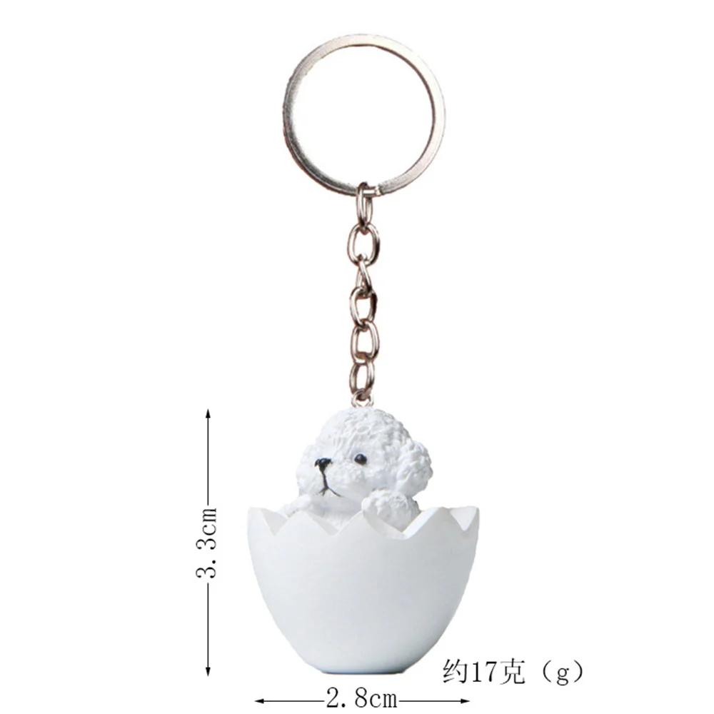 Fashion Alloy French Bulldog Pug Dog Keychain Cute Pet Dog Keyring Bag Handbag Charm Accessories For Women Animal Lovers Gifts