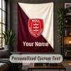 Personalized Wall Tapestry,Hull KR Custom Text, Soft Fabric Wall Art For Indoor Decoration