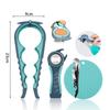 4pcs Jar Opener for Weak Hands Lightweight Portable Sturdy Material Opener for All Kinds of Bottle Lids