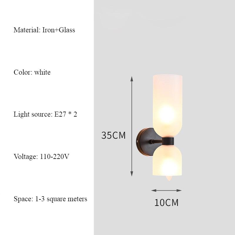 

Современный простой цветной стеклянный настенный светильник, скандинавская оригинальность, коридор, прикроватная тумбочка, украшение для комнаты для совещаний, настенный светильник со светодиодной подсветкой Cool White(5500-7000K)