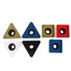 1Pc Durable Microphone Interview Triangle Square Logo Flag Station ABS Plastic Microphone TV Interview Station Logo Black Hole