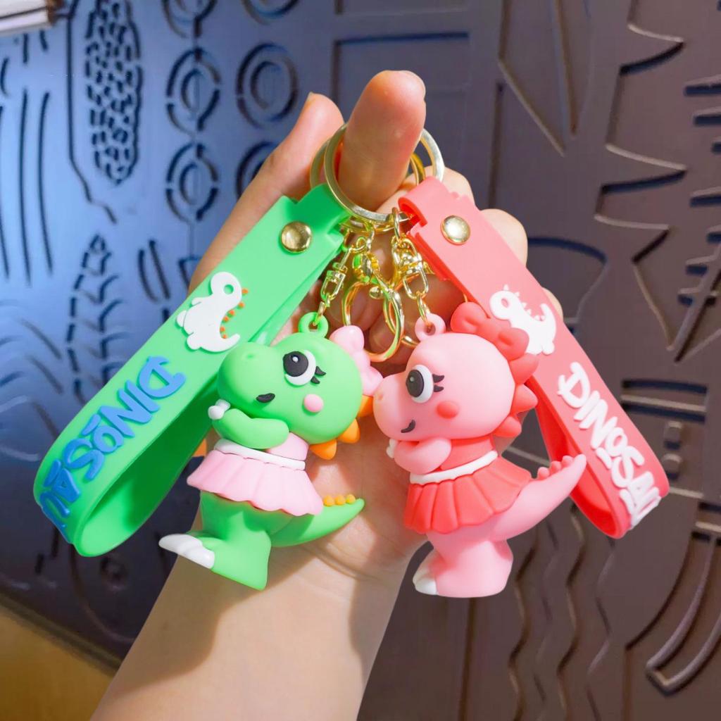 Cute Cartoon Dinosaur Doll Keychain - Unique Car Key Hanger & Backpack Pendant Gift