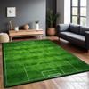 Covor Câmp de Fotbal Living Pliabil Mărime Mare Covorașe de Podea 200x300cm Antiderapant Covoraș de Joacă pentru Copii Dormitor Lavabil la Mașină