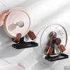 Waterproof Suction Cup Pot Lid Rack Moisture-proof Wall Mount Pot Lids Holder  Kitchen