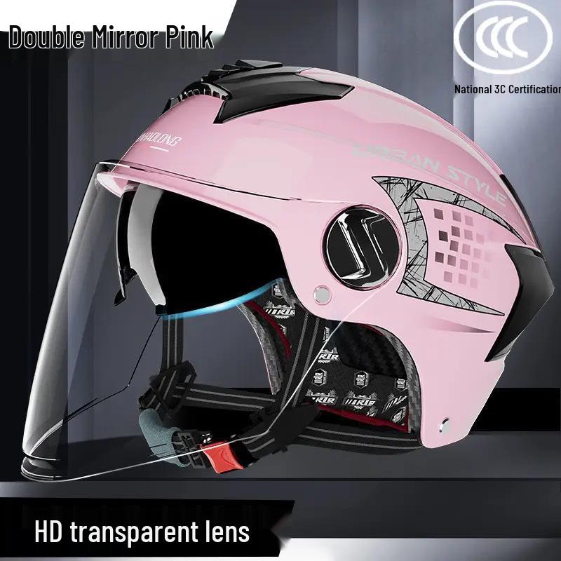 Certified Electric Motorcycle Helmet: Four Seasons, Sun Protection, Lightweight, High-End Safety