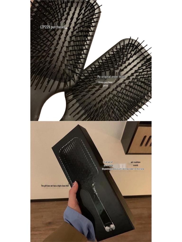 Universal Large Panel Air Cushion Massage Comb – Celebrity Styling & Hairdressing Comb