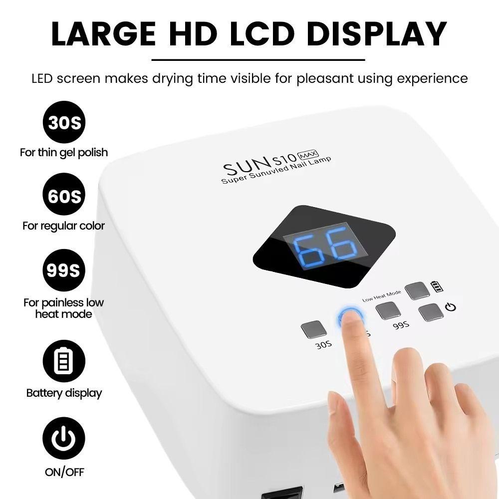 3 Timer Setting Nail Dryer Removable Bottom UV Led Lamp Nail Tool UV Light  for Home Use