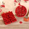 Pack Of 2 Solid Wooden Joy Wall Hangings Safe Display For Wedding Anniversary Party Decoration Setups