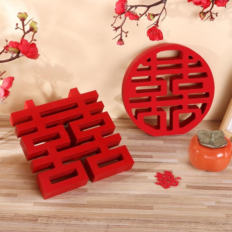 Pack Of 2 Solid Wooden Joy Wall Hangings Safe Display For Wedding Anniversary Party Decoration Setups