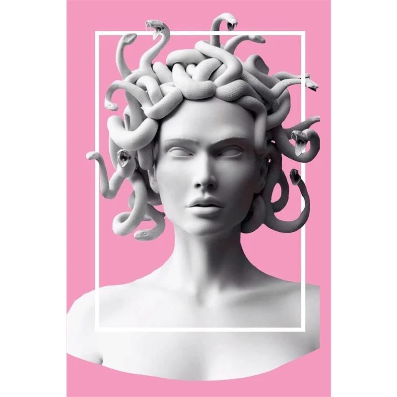 Poster Artistico Medusa di Smeraldo Creature Mitologiche Stampe per Pareti Pittura su Tela Mitologia Greca Moderna per Galleria Decorazioni per la Casa