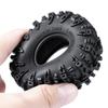 TRZX 1/18 Scale Traxxas TRX4-M RC Crawler Car Tires, 4 Pieces, 1.1" Tires, 64mm Rubber Soft Wheels (#A)