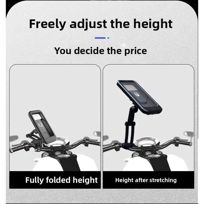 Waterproof Shockproof Bike Phone Mount for Motorcycle Ebike Delivery Riders with Anti Vibration for Secure Navigation