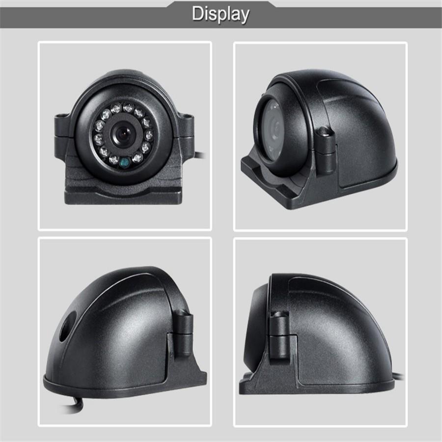 Universal 4 Pin Heavy Duty 12-24V CCD Side View Color Camera For Truck
