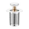 Bathroom Sink Plug Stopper Stainless Steel Filter Basket Sink Drain Hair Catcher for Washroom Restroom Kitchen