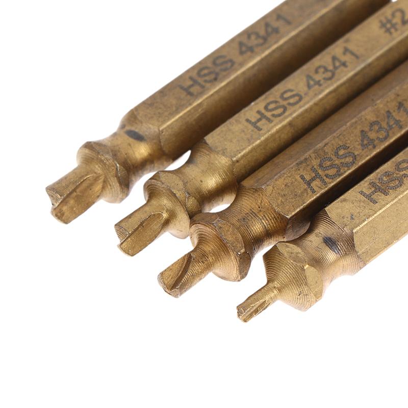 4/5 Stück Mehrzahn-Extraktorbohrer Gebrochener Beschädigter Schraubenextraktor Bohrer Speed Out Bolzenextraktor Bolzenbolzenentferner Werkzeuge