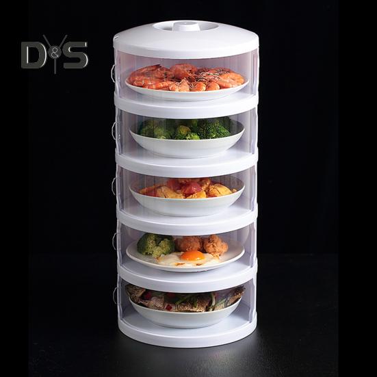 Insulated Dish Cover Anti-fly Dust-proof Multi-layer Storage Heat Preservation Kitchen Food Box Stackable Container for Outdoor Picnic BBQ Dining