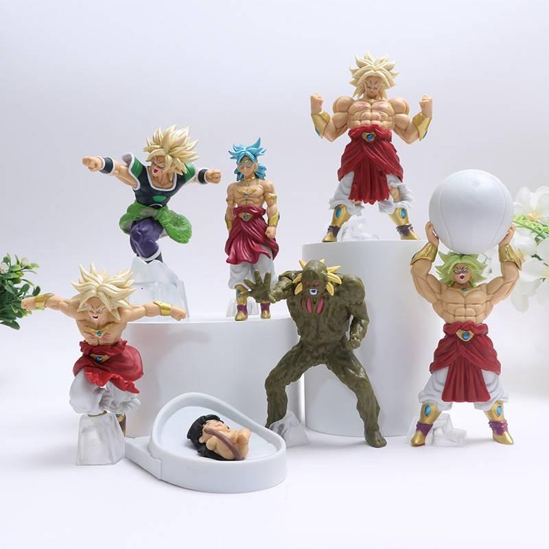 Exquisite Dragon Ball Broly Action Figures Set Of Seven With Impressive Pvc Detailing