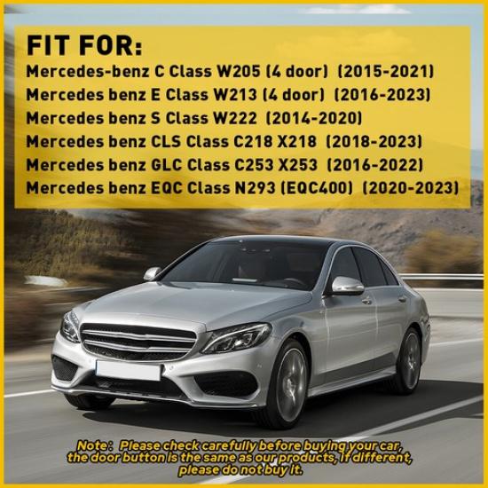 4 st Dörrlås Strömbrytare Knapp Cover Trim För Mercedes Benz W205 W213 W222 X253