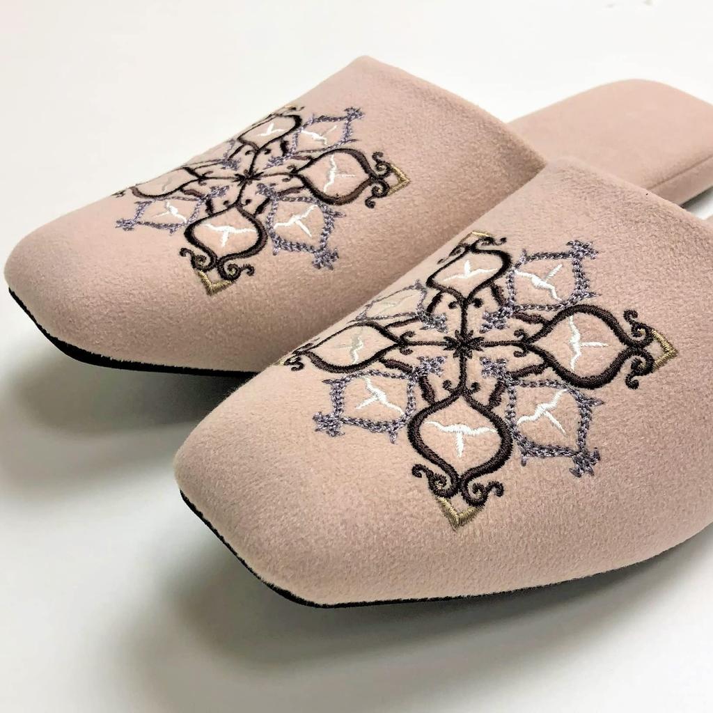 Senko Mina Beige 26cm M+home Slippers, Approx.