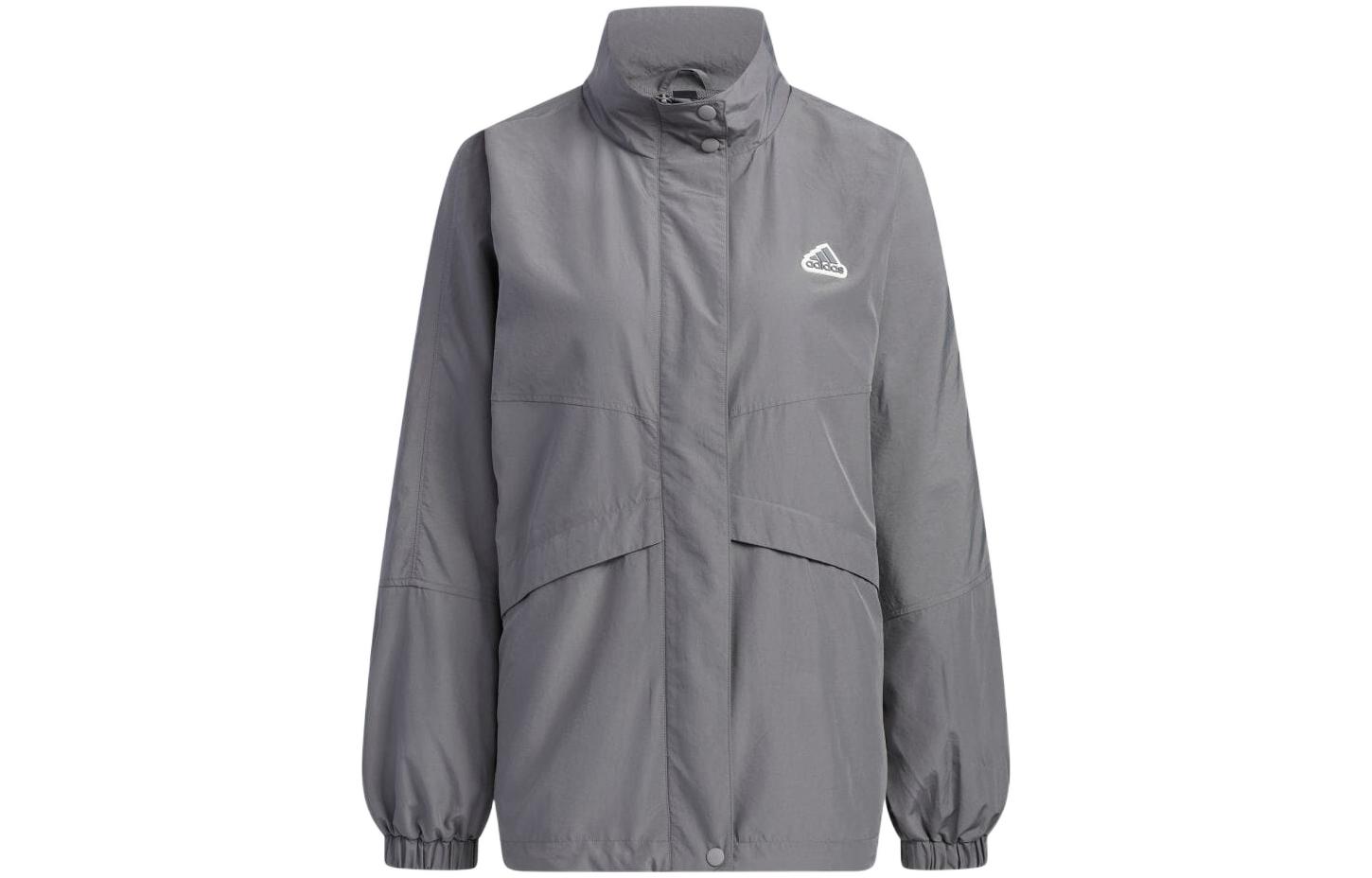 Adidas Jackets Women s Gray Lapel Moderate Other IA5248 M