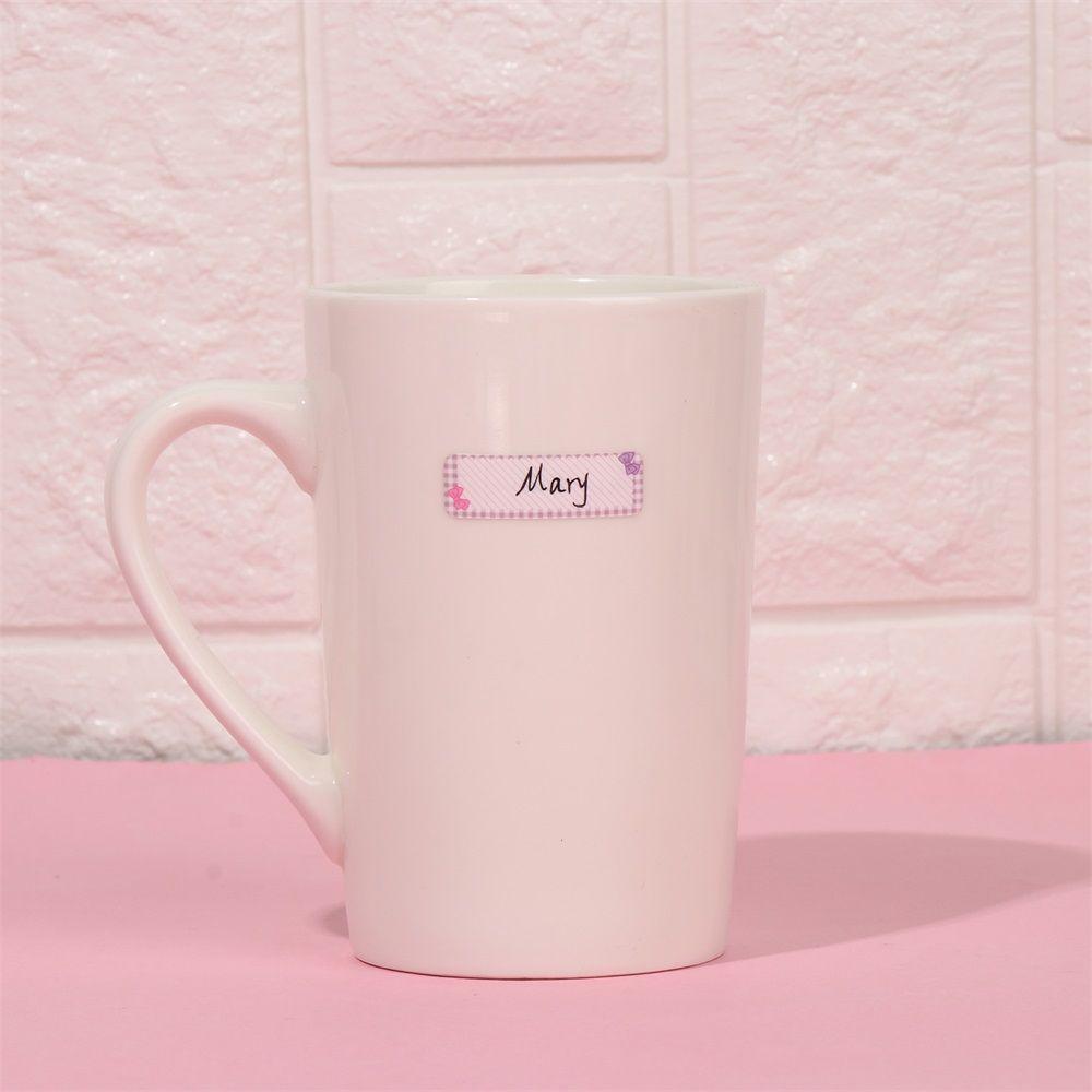 140Pcs New Kids Cup Bottle Mark Sticker Handwritten Bottle Label Cartoon Cute Tag Name Stickers