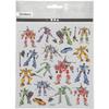 Sticker Sheet - Creotime - Transformers - Multicolor - 16.5 X 15 Cm - 19 Pieces