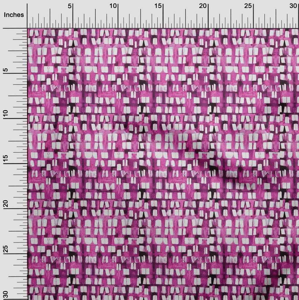 oneOone Cotton Flex Fuschia Pink Fabric Tie Dye Diy Clothing Quilting Fabric Print Fabric By Yard 40 Inch