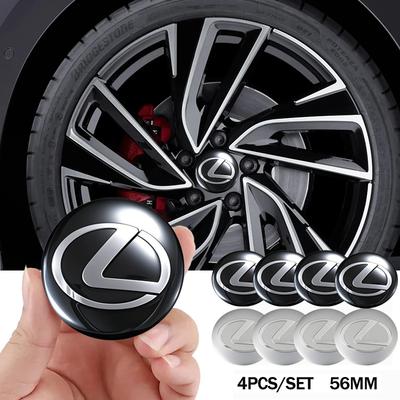 4 ks 56mm Samolepky na středové krytky kol pro styling auta Příslušenství pro NX200T ES250 ES300 ES350 RX350 RX400 GX300 IS300 IS400