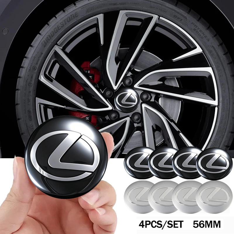 4 stk 56 mm Bilstyling Felgnavkapsel Dekaler Tilbehør For Lexus NX200T ES250 ES300 ES350 RX350 RX400 GX300 IS300 IS400