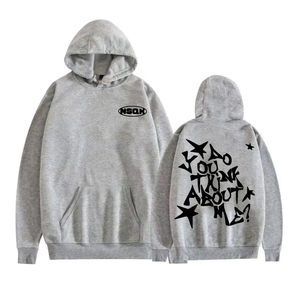 

Rapper Nsqk Aooou Thnk on me album 2025 Men Hip Hop Harajuku Street Sweatshirt Casual Comfort hooded long-sleeved sweatshirt 3XL