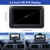 Waterproof Rear View Camera with 4.3-inch IPS Monitor, AHD Night Vision Backup Camera, 150° Wide-angle LED Reverse Camera Kit