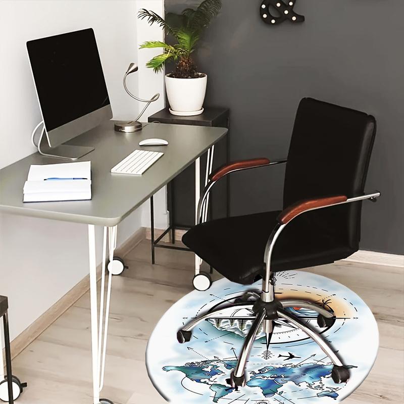 

1pc Travel Compass Round carpet, Perfect for Decorating Chairs, Living Rooms, Or Bedrooms, for Living Room.008 80cm by 80cm