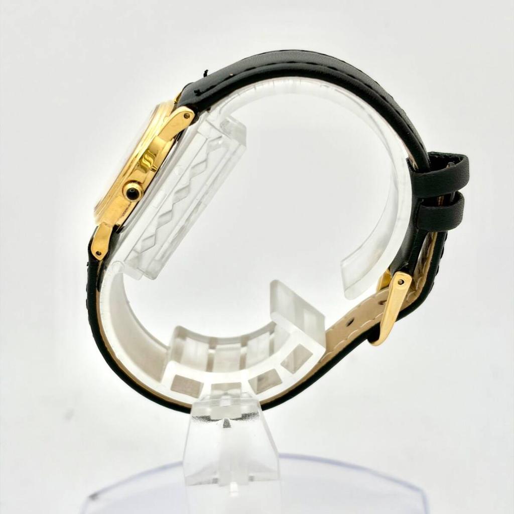 SEIKO Exceline Watch Gold 0D0075 New Strap [New Battery] Ladies' 4N21-0180
