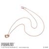 Snoopy PEANUTS Necklace 925 Silver Surgical Stainless Steel Cubic Zirconia Dancing Stone Pink PNSS001PG [White Clover]