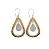 Rainbow Moonstone Gemstone 925 Sterling Silver Jewelry Handmade Earrings 2.27" EE-82-28