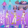 In Stock 1-24p Kpop Demon Hunters Figure K-pop Demon Hunters Rumi Mira Zoey Tiger Statuette Toy Table Decoration  Ornament Gifts