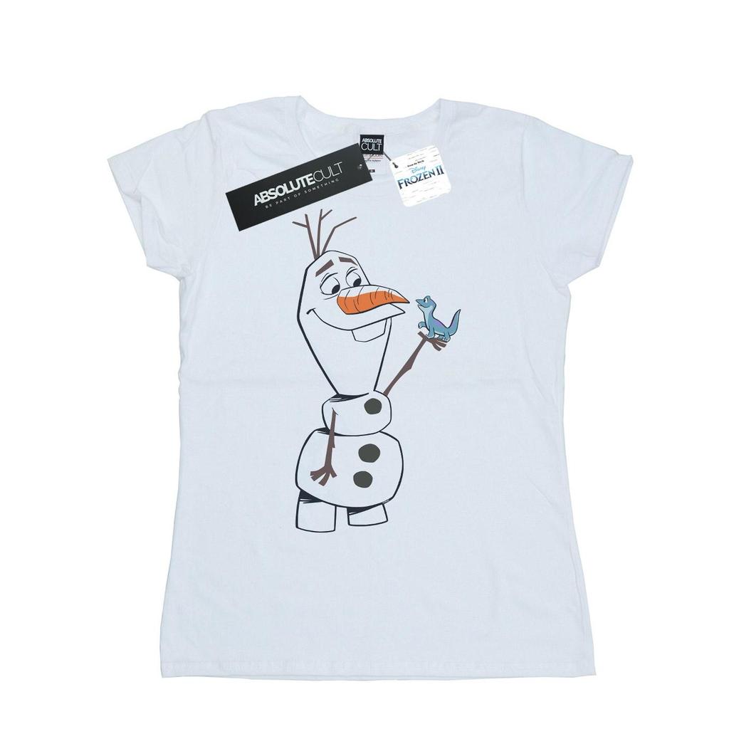 Disney Womens/Ladies Frozen 2 Olaf And Salamander Cotton T-Shirt