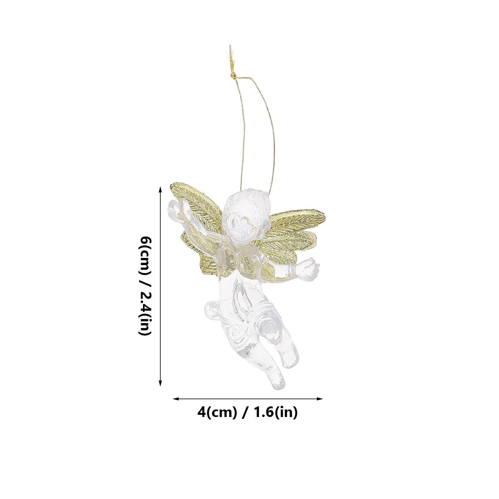 12 шт. Рождественские подвесные украшения Ангелы Праздничные декоративные подвески для елки, камина, дома, праздничного декора и чистый